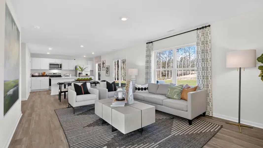 Furnished interior view inside a new home in Mangum Farms, Stem (Image 16). Furnished interior view inside a new home in Mangum Farms, Stem (Image 16).