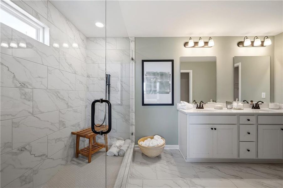 Furnished interior view inside a new home in Avery Landing, McDonough (Image 36).