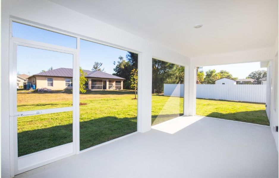 Exterior details and patio area of a home in Cape Coral, Cape Coral (Image 8). Exterior details and patio area of a home in Cape Coral, Cape Coral (Image 8).