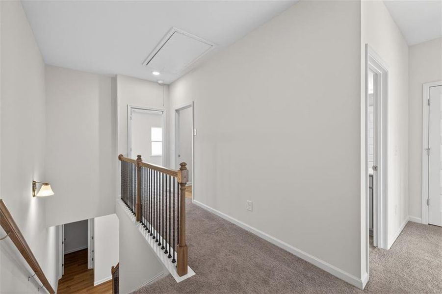 Spacious, unfurnished interior of a new home in Townes At The Stiles, Cartersville (Image 31).