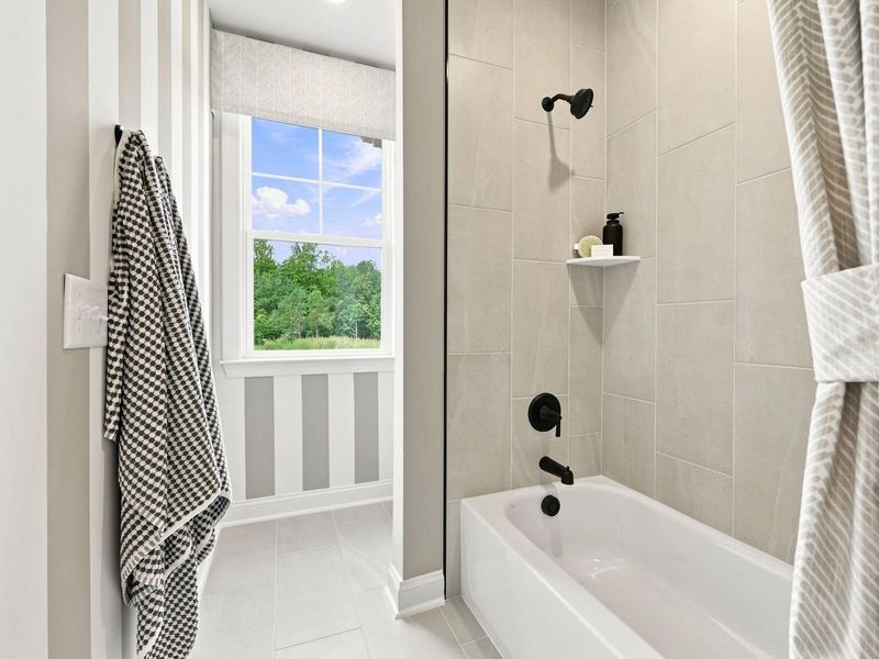 Furnished interior view inside a new home in Rockport, Wake Forest (Image 37).