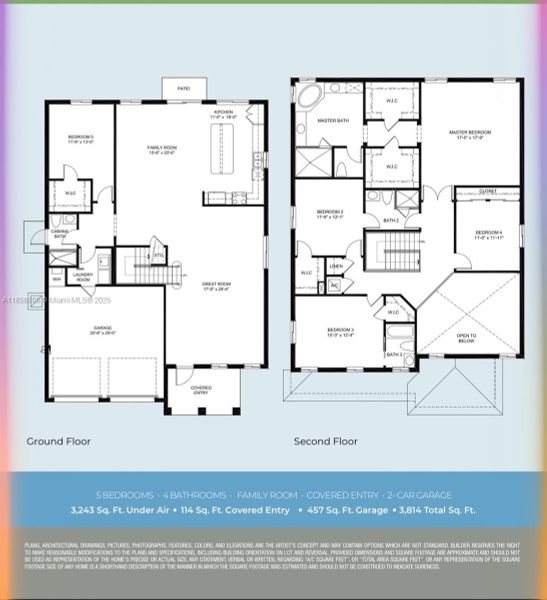 2D floor plan layout of this home in , Homestead, FL (Image 2).