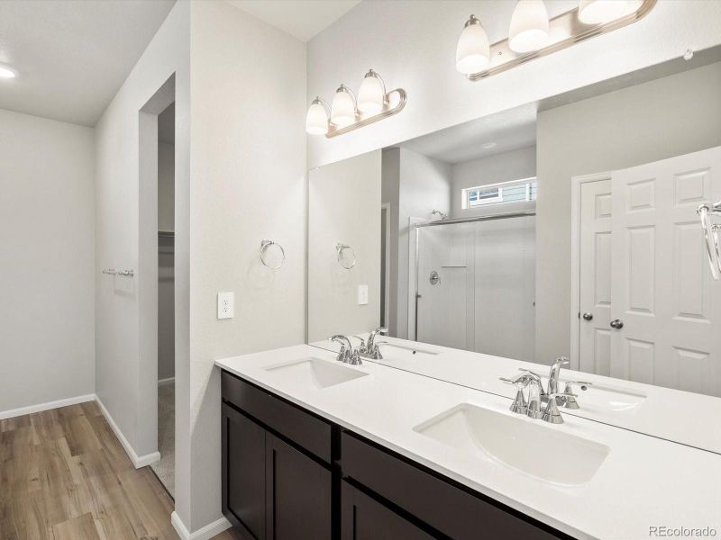 Furnished interior view inside a new home in , Commerce City (Image 6).