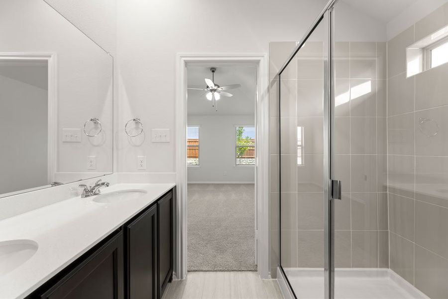 Front exterior of a new home in Northspur, Terrell, TX, highlighting curb appeal (Image 19). Front exterior of a new home in Northspur, Terrell, TX, highlighting curb appeal (Image 19).