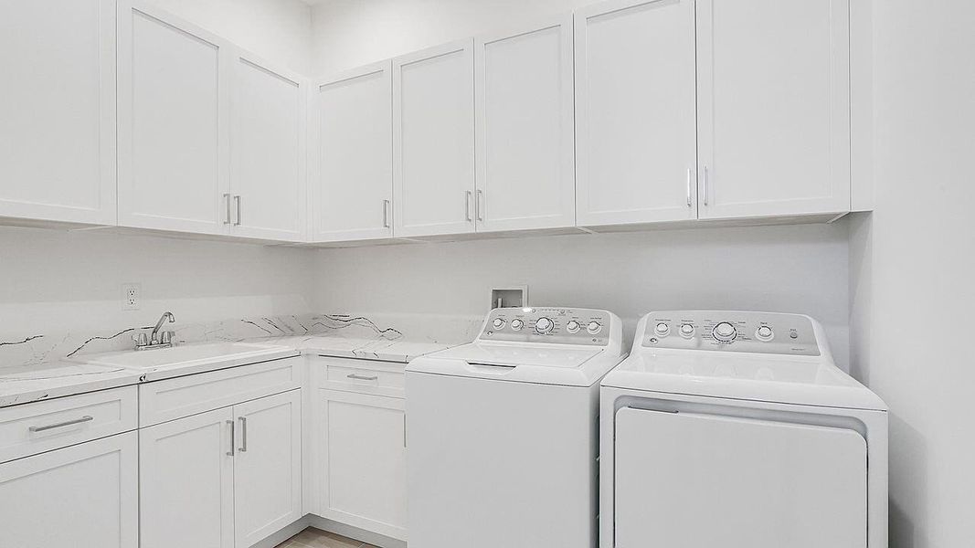 Furnished interior view inside a new home in Mosaic, Port St. Lucie (Image 8).