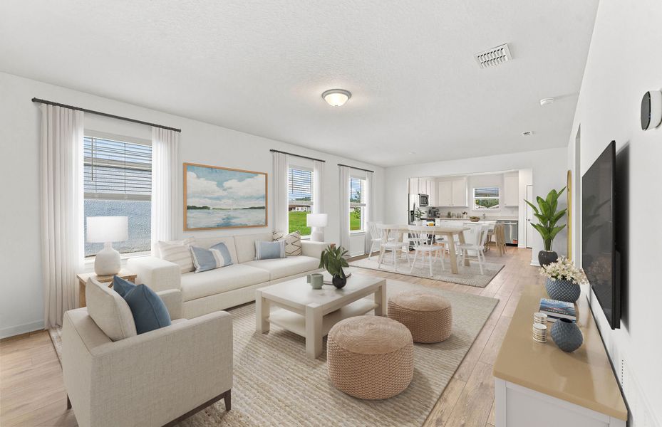 Furnished interior view inside a new home in Twisted Oaks, Wildwood (Image 11).