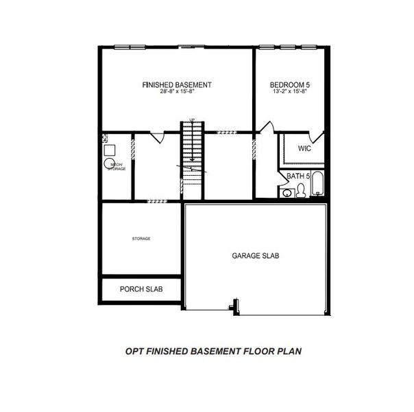 2D floor plan layout of this home in Campbell Ridge, Piedmont, SC (Image 4).