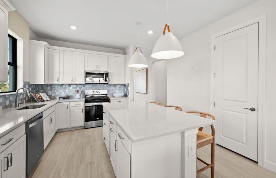 Bright kitchen with tons of natural light