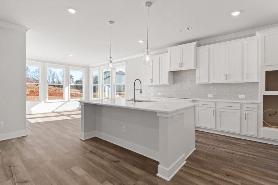 Furnished interior view inside a new home in Pinecrest Ridge, Dacula (Image 7). Furnished interior view inside a new home in Pinecrest Ridge, Dacula (Image 7).