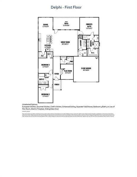 2D floor plan layout of this home in Creekside of Crowley, Crowley, TX (Image 2). 2D floor plan layout of this home in Creekside of Crowley, Crowley, TX (Image 2).