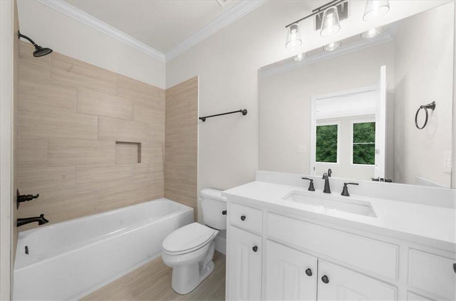 Furnished interior view inside a new home in , Canton (Image 51).