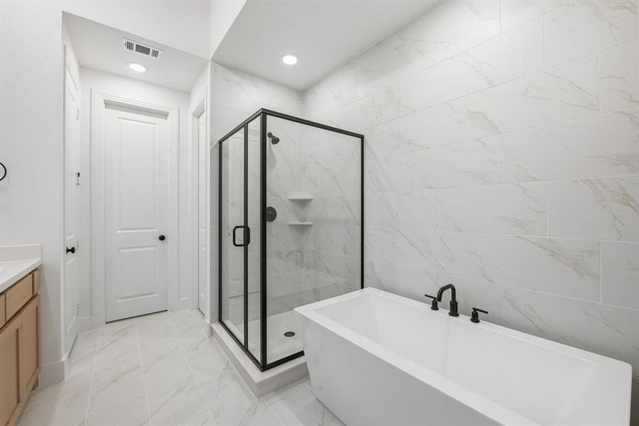 Furnished interior view inside a new home in Pecan Square: 50ft. lots, Northlake (Image 12).