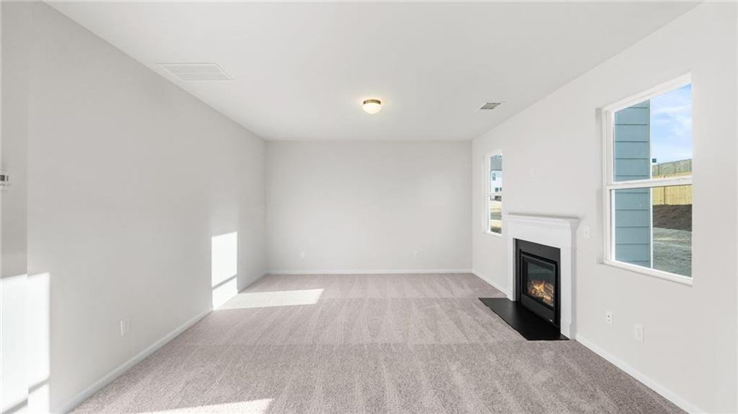 Spacious, unfurnished interior of a new home in The Reserve at Willow Oaks, Canton (Image 10).
