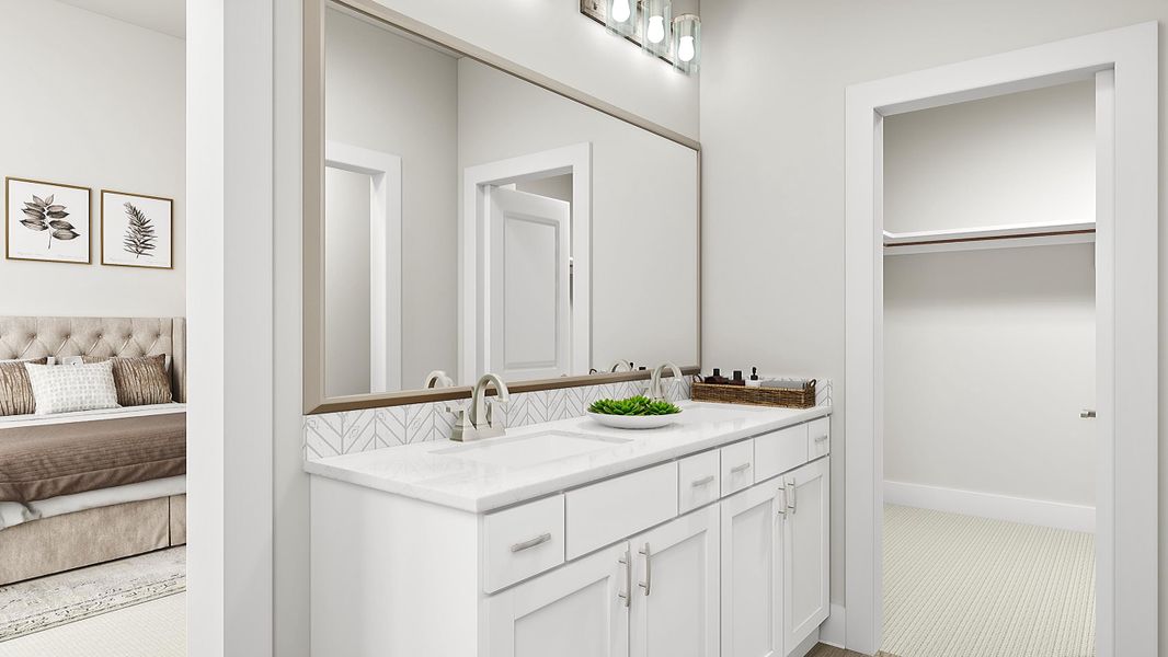 Furnished interior view inside a new home in Prairie Collection at The Meadows, Denton (Image 14).