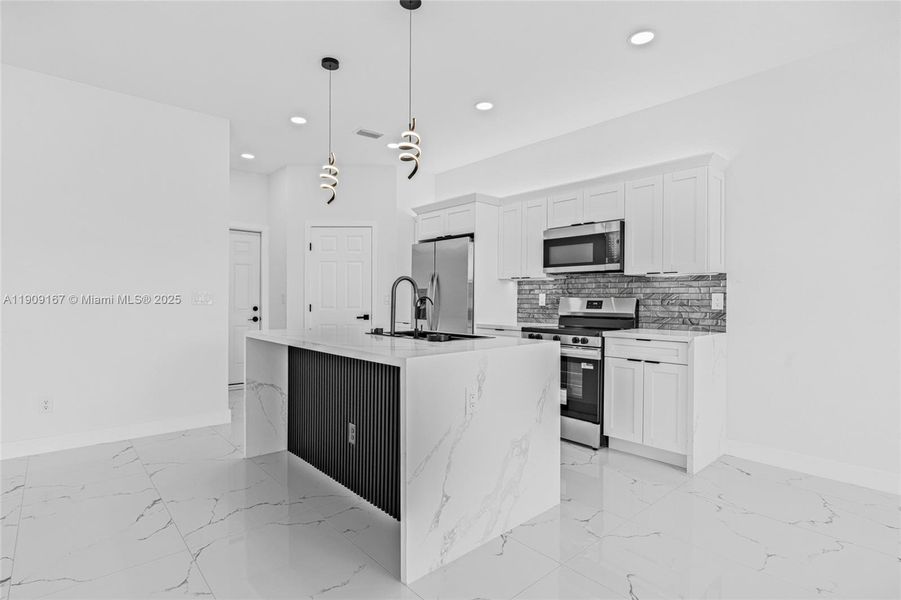 Furnished interior view inside a new home in , Cape Coral (Image 14). Furnished interior view inside a new home in , Cape Coral (Image 14).