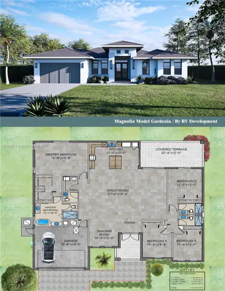 2D floor plan layout of this home in , Miami, FL (Image 3).
