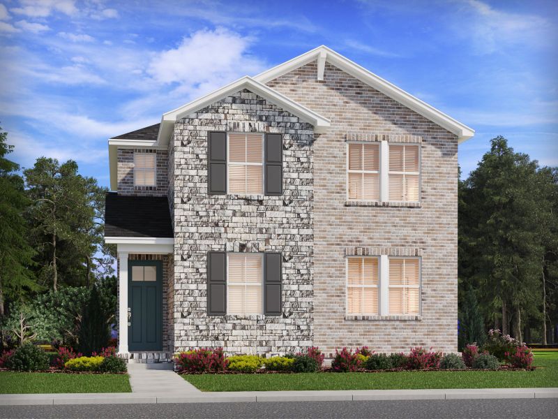 Representative exterior photo of a completed home built from the Georgetown - B by Meritage Homes in Benders Cove - Premier Series, Mount Juliet, TN (Image 10).