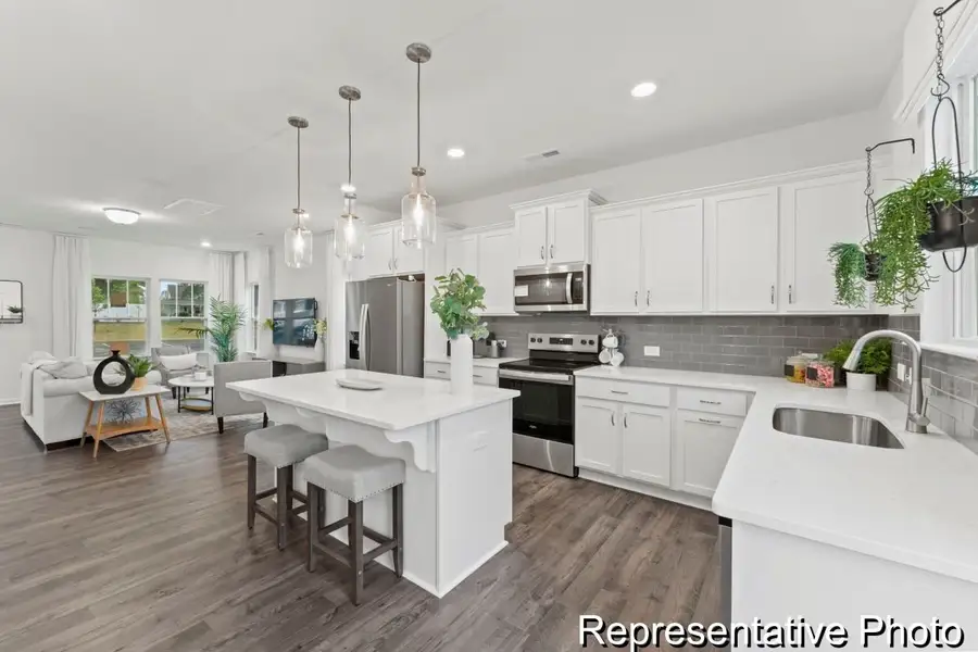 Furnished interior view inside a new home in Buies Creek Townhomes, Lillington (Image 3).
