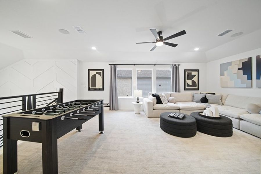 Furnished interior view inside a new home in Meridiana 40', 65', Manvel (Image 18).