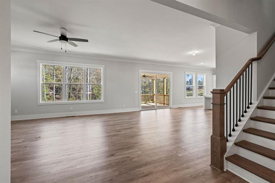 Spacious, unfurnished interior of a new home in Hillshire, Cumming (Image 49). Spacious, unfurnished interior of a new home in Hillshire, Cumming (Image 49).