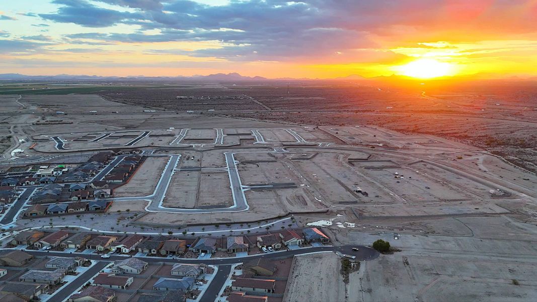 Site preparation for future homes built from the Glacier by D.R. Horton in Westpark, Buckeye (Image 9).