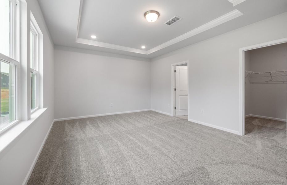 Spacious, unfurnished interior of a new home in Exchange at 401, Raleigh (Image 10).