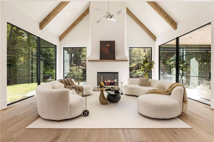 Furnished interior view inside a new home in , Sandy Springs (Image 48).