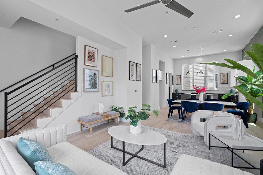 Furnished interior view inside a new home in , Austin (Image 8).