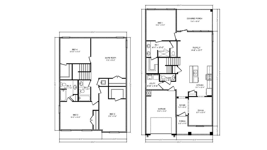 2D floor plan layout for the Alabaster by D.R. Horton in Colonial East, Panama City Beach, FL (Image 3). 2D floor plan layout for the Alabaster by D.R. Horton in Colonial East, Panama City Beach, FL (Image 3).