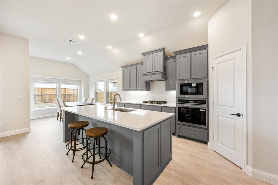 Furnished interior view inside a new home in ArrowBrooke, Aubrey (Image 13).