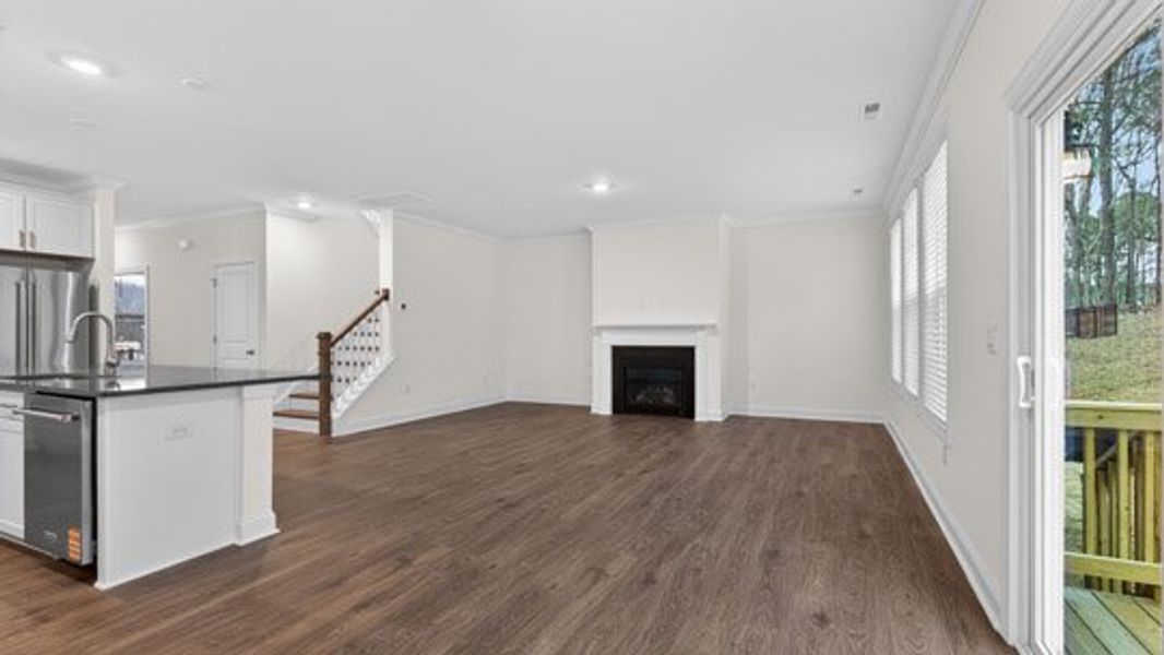 Representative unfurnished interior of a home built from the Tillery by D.R. Horton in The Estates Park, Apex (Image 15).