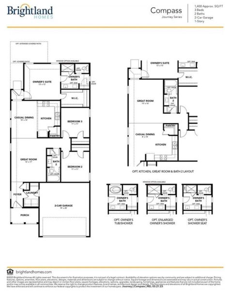 2D floor plan layout of this home in Gifford Meadows, Angleton, TX (Image 3).