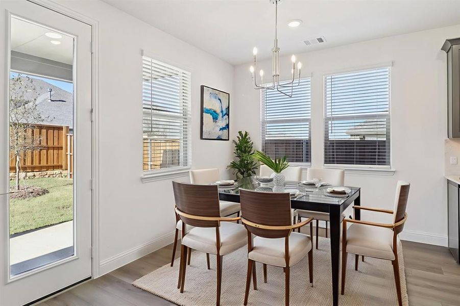 Furnished interior view inside a new home in Ashford Park - Texana Series, Corinth (Image 7).
