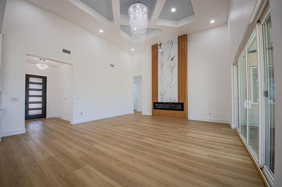 Back to Living Area with Waterfall Chandler