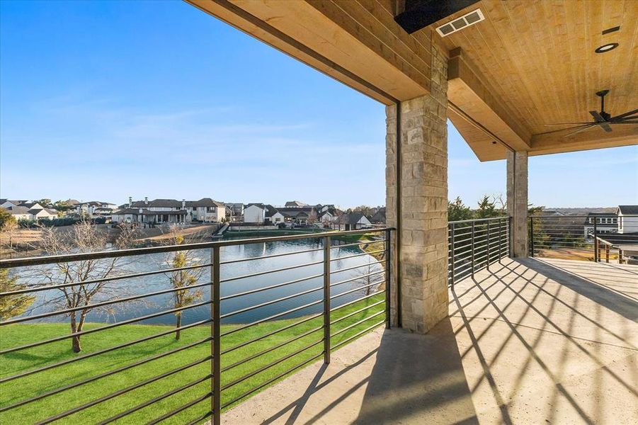 Exterior details and patio area of a home in , Heath (Image 25).