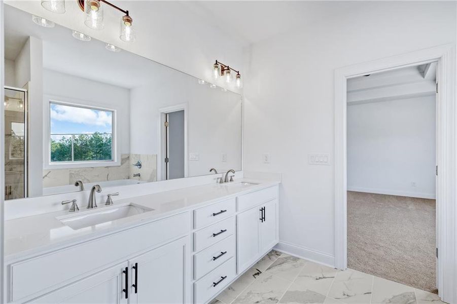 Furnished interior view inside a new home in , Buford (Image 9).