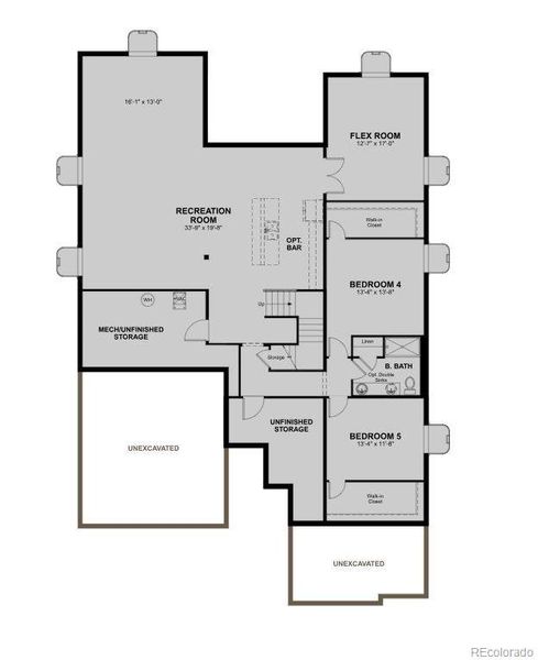2D floor plan layout of this home in Barefoot Lakes, Firestone, CO (Image 3). 2D floor plan layout of this home in Barefoot Lakes, Firestone, CO (Image 3).
