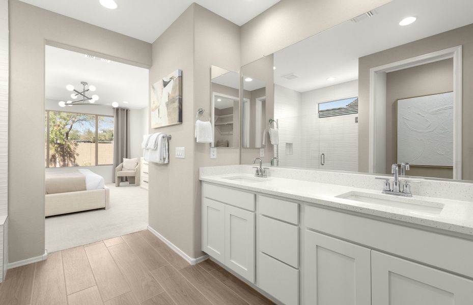 Representative furnished interior of a home built from the Sanctuary by Del Webb in Sun City Anthem at Merrill Ranch, Florence (Image 9).