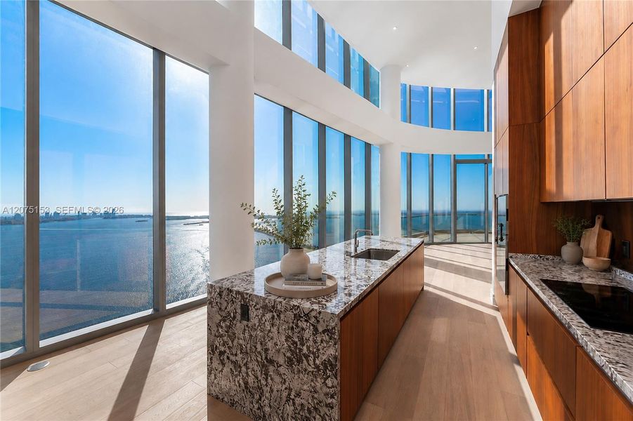Kitchen. UNA Residences Brickell. One or more photos have been virtually staged. Kitchen. UNA Residences Brickell. One or more photos have been virtually staged.