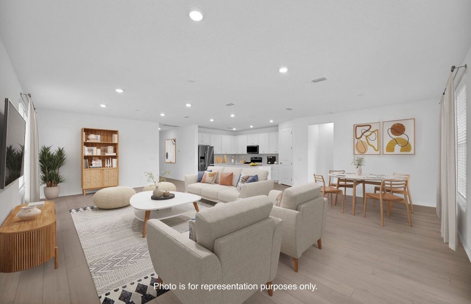 Furnished interior view inside a new home in Fiddler's Cove, Kingsland (Image 6).