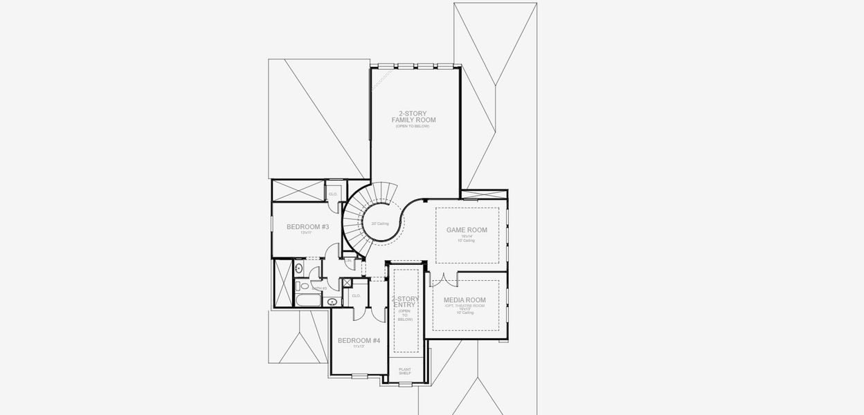 2D floor plan layout of this home in Katy Court, Katy, TX (Image 5).