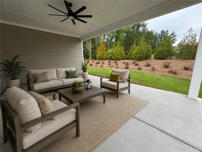 Exterior details and patio area of a home in , Hiram (Image 4).