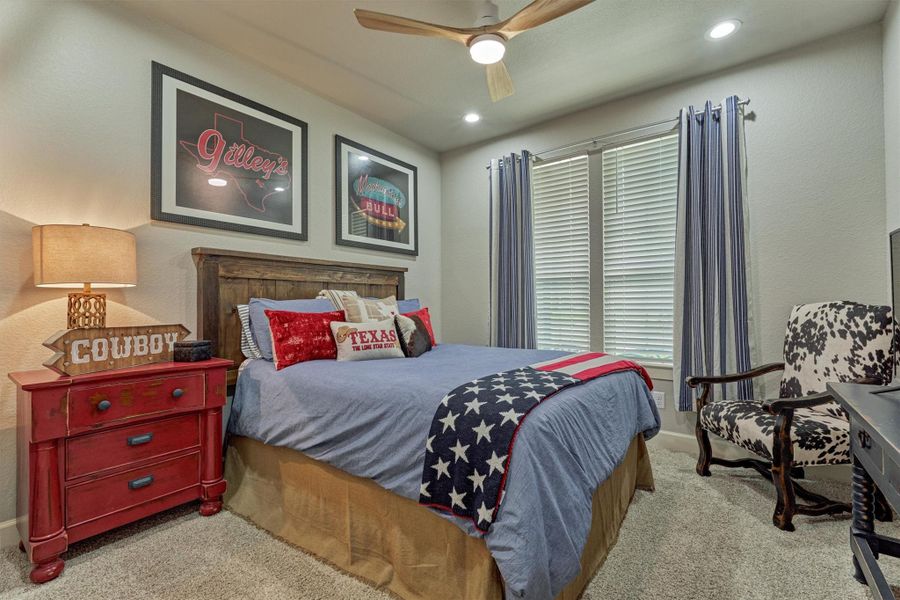 All the bedrooms are carpeted with large closets. All the bedrooms are carpeted with large closets.