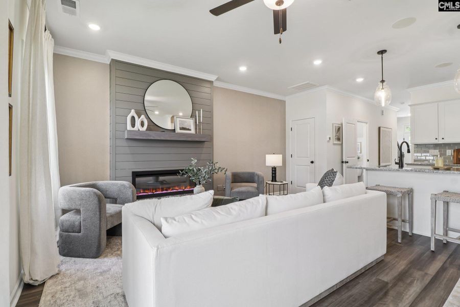 Furnished interior view inside a new home in Walker’s Trail, Lexington (Image 4).