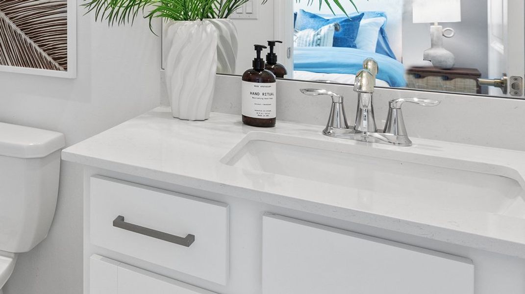 Executive Homes Timber Creek EI Bathroom Quartz Countertops