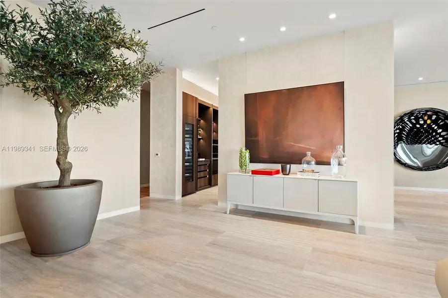 Furnished interior view inside a new home in , Miami (Image 9).