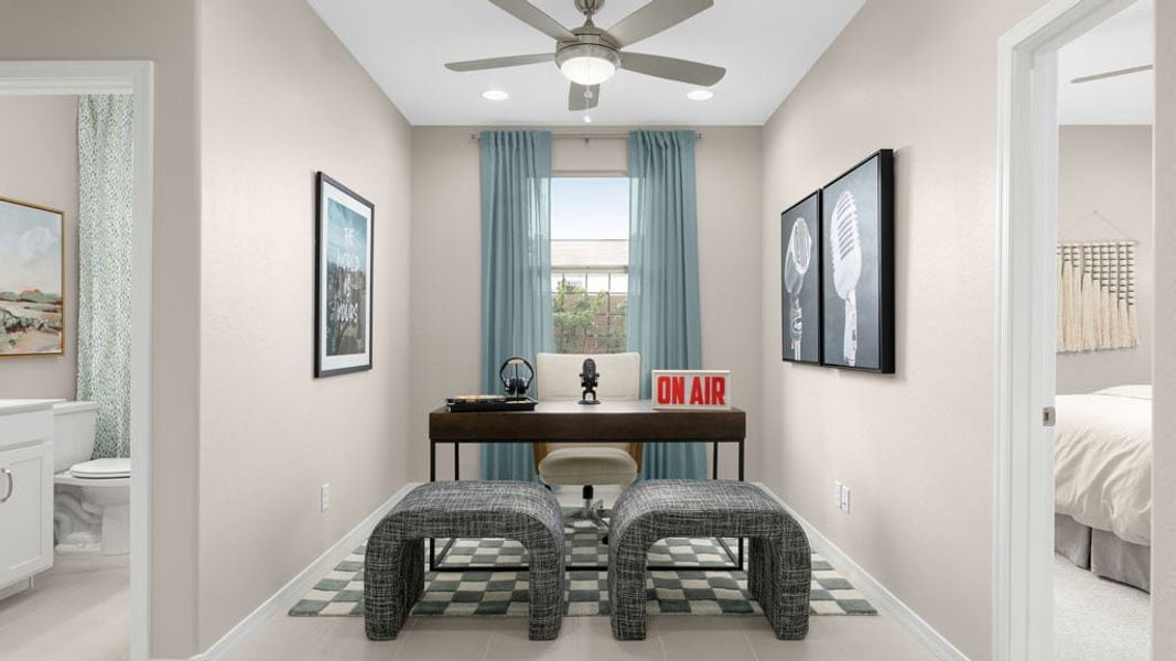 Furnished interior view inside a new home in Artisan at Asante, Surprise (Image 6). Furnished interior view inside a new home in Artisan at Asante, Surprise (Image 6).