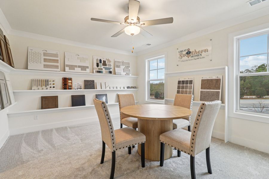Representative furnished interior of a home built from the Southern Breeze by Great Southern Homes in Walker’s Trail, Lexington (Image 21). Representative furnished interior of a home built from the Southern Breeze by Great Southern Homes in Walker’s Trail, Lexington (Image 21).
