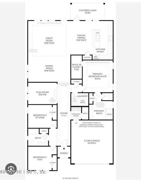 2D floor plan layout of this home in , Jacksonville, FL (Image 5).
