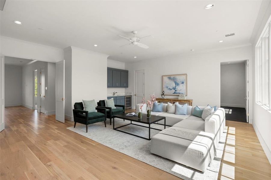 Furnished interior view inside a new home in , Dallas (Image 10). Furnished interior view inside a new home in , Dallas (Image 10).